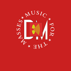 Свитшот хлопковый мужской Depeche Mode - Music for the masses logos, цвет: красный — фото 2