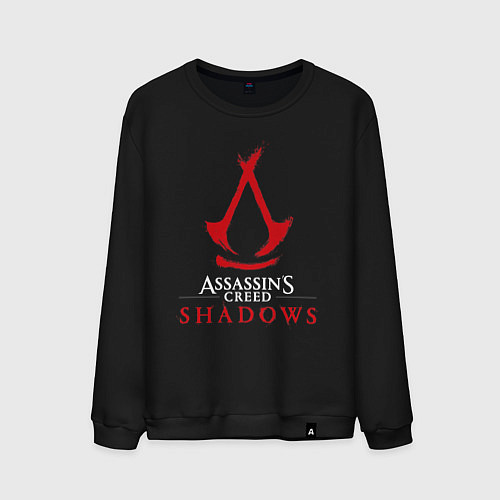 Мужской свитшот Assassins creed shadows logo / Черный – фото 1