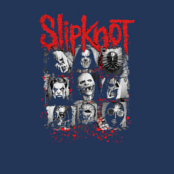 Свитшот хлопковый мужской Slipknot rock band, цвет: тёмно-синий — фото 2