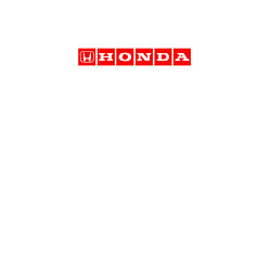 Свитшот хлопковый мужской Honda red logo, цвет: белый — фото 2