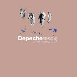 Свитшот хлопковый мужской Depeche Mode - Silence mode, цвет: пыльно-розовый — фото 2