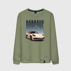 Мужской свитшот Porsche 911 Turbo винтажный немецкий автомобиль