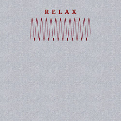 Свитшот хлопковый мужской Relax спокойствие, цвет: меланж — фото 2