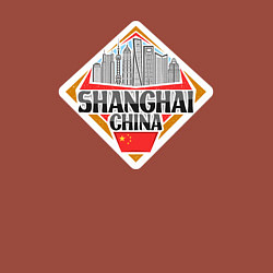 Свитшот хлопковый мужской Shanghai China, цвет: кирпичный — фото 2