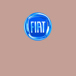 Свитшот хлопковый мужской FIAT logo blue, цвет: пыльно-розовый — фото 2