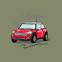 Свитшот хлопковый мужской Mini Cooper, цвет: авокадо — фото 2