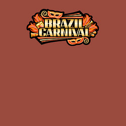 Свитшот хлопковый мужской Карнавал в Бразилии, цвет: кирпичный — фото 2