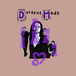 Свитшот хлопковый мужской Depeche Mode - Sofad devotional tour, цвет: пыльно-розовый — фото 2