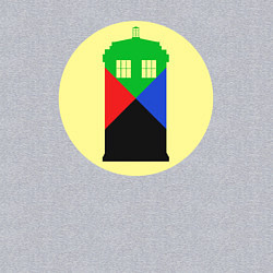 Свитшот хлопковый мужской Tardis color, цвет: меланж — фото 2