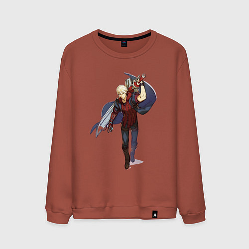 Мужской свитшот Nero Devil may cry 4 / Кирпичный – фото 1