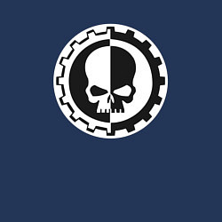 Свитшот хлопковый мужской Вархаммер Механикус, цвет: тёмно-синий — фото 2