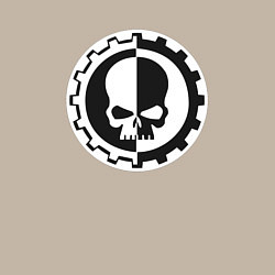 Свитшот хлопковый мужской Вархаммер Механикус, цвет: миндальный — фото 2