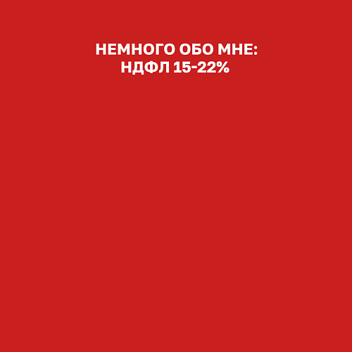 Мужской свитшот НДФЛ 15-22 немного обо мне / Красный – фото 3