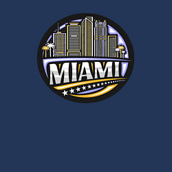 Свитшот хлопковый мужской Город Майами, цвет: тёмно-синий — фото 2