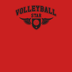 Свитшот хлопковый мужской Volleyball star, цвет: красный — фото 2