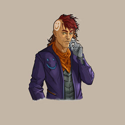 Свитшот хлопковый мужской Randy - RimWorld, цвет: миндальный — фото 2