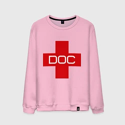 Свитшот хлопковый мужской Доктор, цвет: светло-розовый