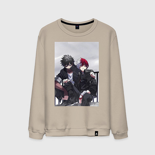 Мужской свитшот Моя геройская академия Сёто Тодороки / Миндальный – фото 1