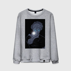 Свитшот хлопковый мужской Магическая битва Сатору Годзё сильнейших маг, цвет: меланж