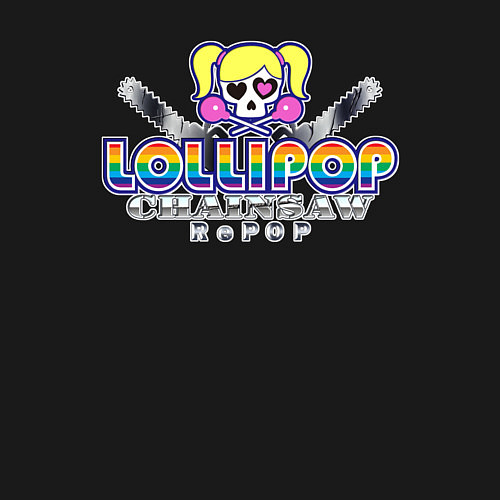 Мужской свитшот Lollipop chainsaw repop logo / Черный – фото 3