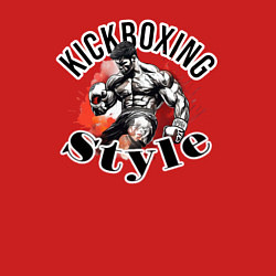 Свитшот хлопковый мужской Kickboxing style, цвет: красный — фото 2