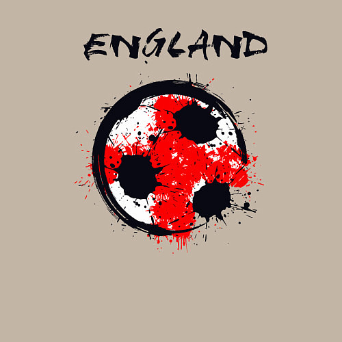 Мужской свитшот Football England / Миндальный – фото 3