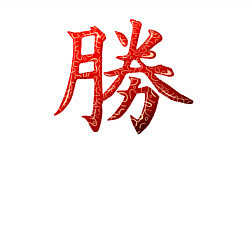 Свитшот хлопковый мужской Иероглиф - победа - выпуклый, цвет: белый — фото 2