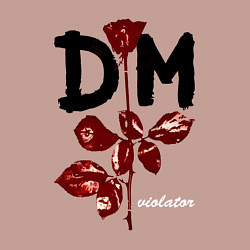 Свитшот хлопковый мужской Depeche mode - violator, цвет: пыльно-розовый — фото 2