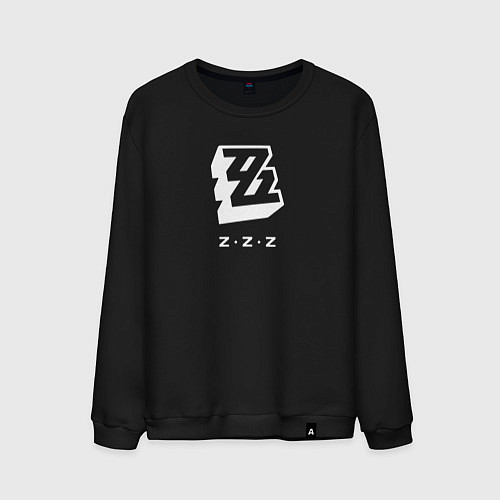 Мужской свитшот Zenless Zone Zero logo / Черный – фото 1