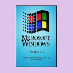 Свитшот хлопковый мужской Windows 3, цвет: лаванда — фото 2