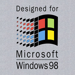 Свитшот хлопковый мужской Разработанный для windows 98, цвет: меланж — фото 2