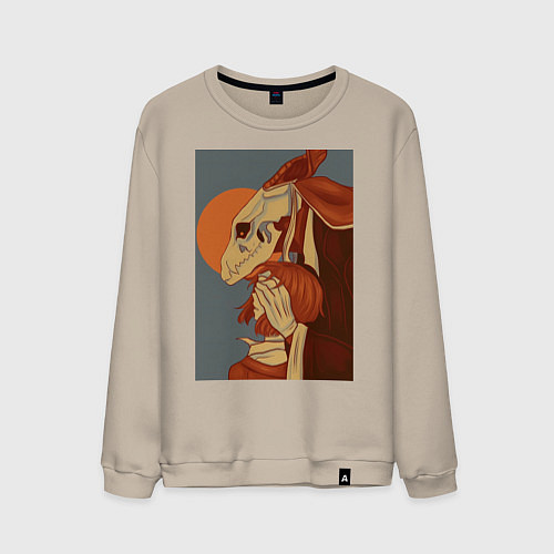 Мужской свитшот Невеста чародея Элиас Эйнсворт Могущественный чаро / Миндальный – фото 1