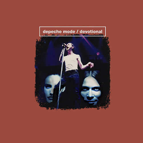Мужской свитшот Depeche Mode - Devotional in your room / Кирпичный – фото 3