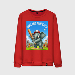 Мужской свитшот Elephant - batter Oakland Athletics