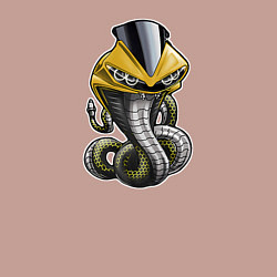 Свитшот хлопковый мужской Yamaha R6 Snake, цвет: пыльно-розовый — фото 2