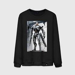 Мужской свитшот Ленин робот - киборг ai art