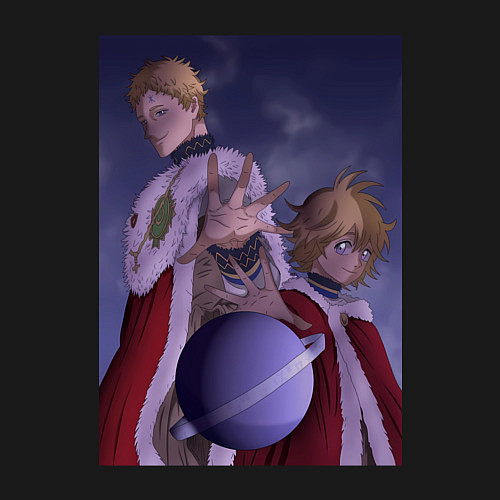 Мужской свитшот Чёрный клевер Юлиус король магов / Черный – фото 3