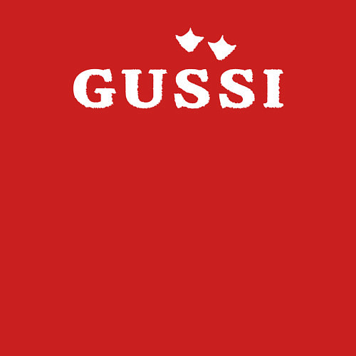 Мужской свитшот Гусси лапы - следы / Красный – фото 3