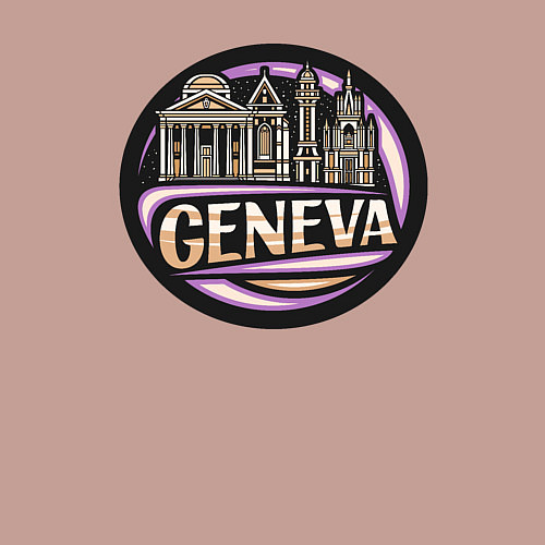 Мужской свитшот Женева / Пыльно-розовый – фото 3