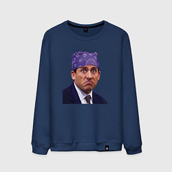 Свитшот хлопковый мужской Prison mike Michael Scott офис, цвет: тёмно-синий