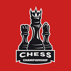 Свитшот хлопковый мужской Шахматный чемпионат, цвет: красный — фото 2