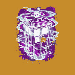 Свитшот хлопковый мужской Tardis violet, цвет: горчичный — фото 2