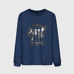 Мужской свитшот Tardis grey