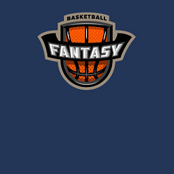 Свитшот хлопковый мужской Basketball fantasy, цвет: тёмно-синий — фото 2