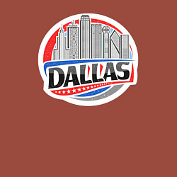Свитшот хлопковый мужской Dallas - USA, цвет: кирпичный — фото 2