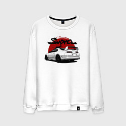 Свитшот хлопковый мужской Автомобиль Toyota Supra, цвет: белый