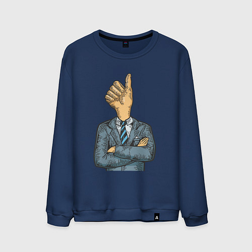 Мужской свитшот Хороший босс / Тёмно-синий – фото 1