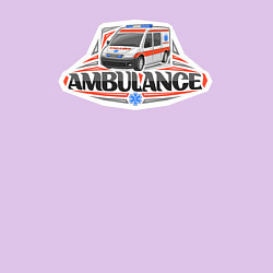 Свитшот хлопковый мужской Ambulance, цвет: лаванда — фото 2