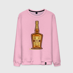 Свитшот хлопковый мужской Brandy bottle, цвет: светло-розовый
