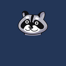 Свитшот хлопковый мужской Енот обормот, цвет: тёмно-синий — фото 2